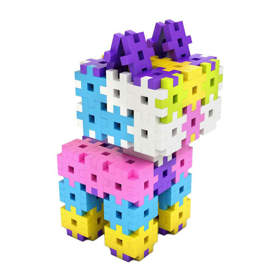 Meli basic roze bouwblokken, 300dlg.