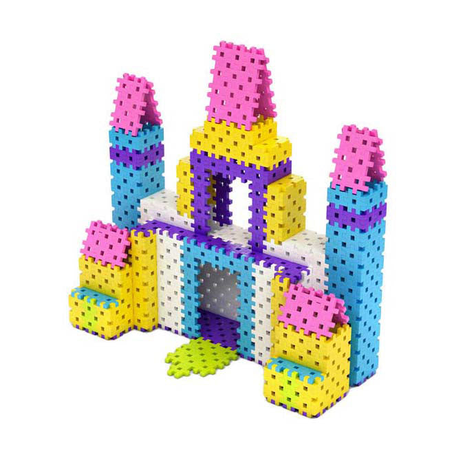Meli basic roze bouwblokken, 1000dlg.