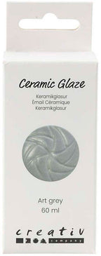 Creativ company keramiek glazuur 984-1101 c dekkend art grey - 60ml