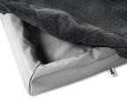 Bia - fleece hoes hondenmand grijs