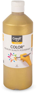 Creall plakkaatverf goud 500ml - schoolverf voor kinderen en volwassenen.