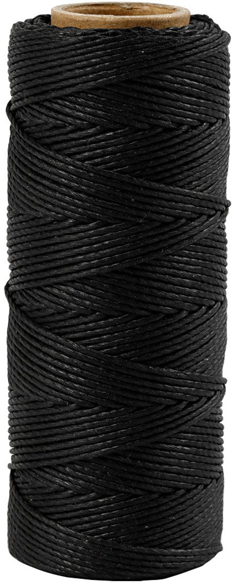 Creativ Company - Creativ Company bamboekoord 1 mm zwart 65 m