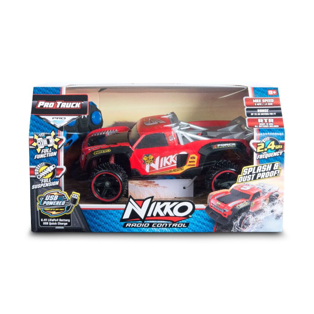 Nikko - Nikko rc racing truck rood/zwart