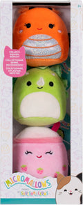 Squishmallows knuffel pluche - micromallows mony, tristan, victoria - 3dlg.