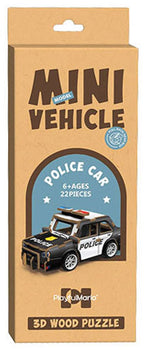Lobbes Speelgoed- Lobbes SpeelgoedLobbes houten bouwpakket politieauto 3d speelgoed met pullback functie.