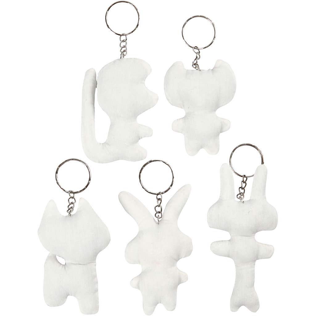 Creativ Company - Creativ Company Https://www.cchobby.nl/figuren-van-textiel-met-sleutelhanger-h-6-10-cm-5-stuk-1-doos