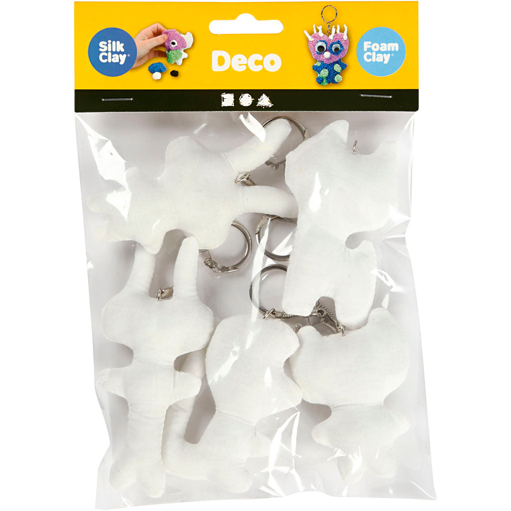 Creativ Company - Creativ Company Https://www.cchobby.nl/figuren-van-textiel-met-sleutelhanger-h-6-10-cm-5-stuk-1-doos