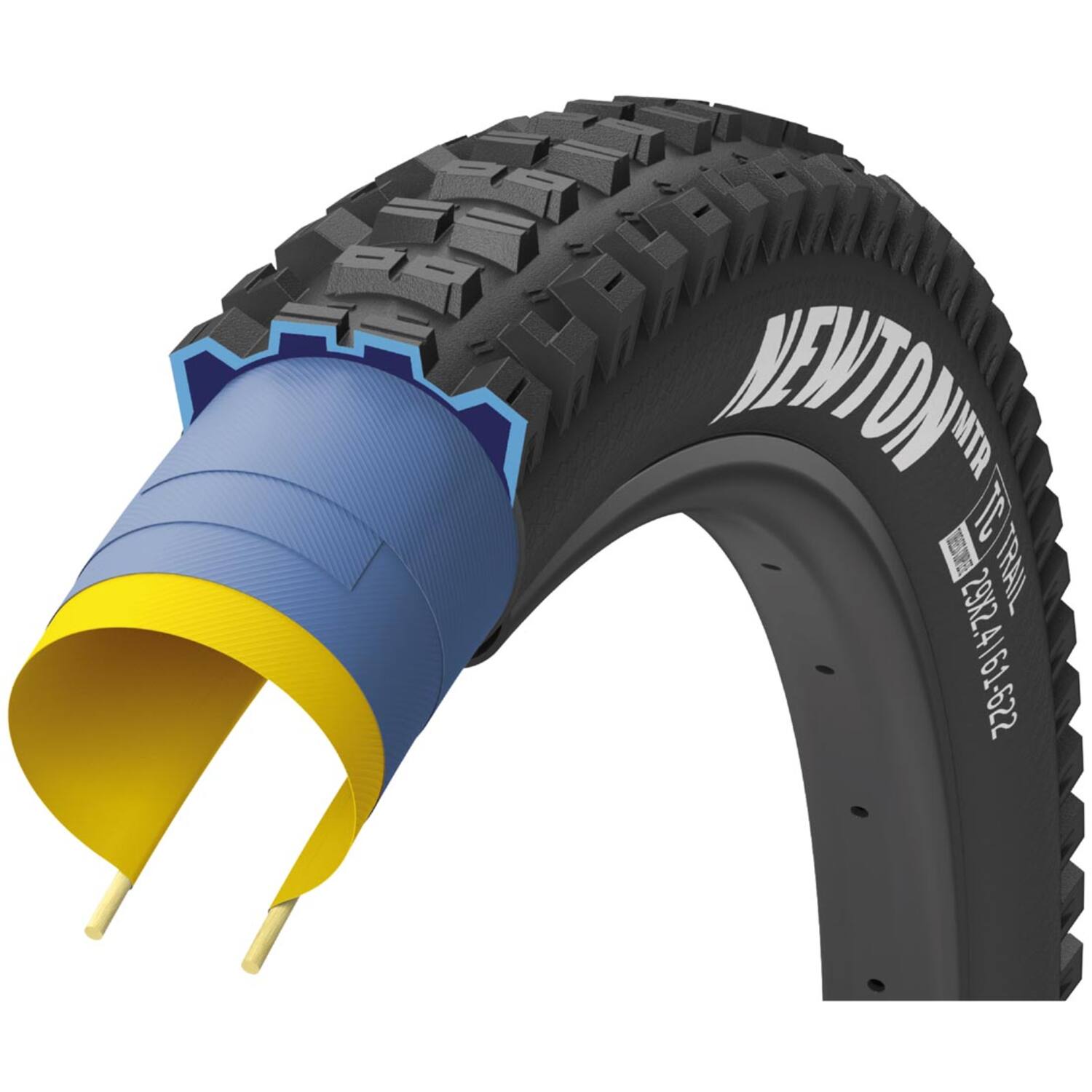Goodyear newton mtr trail tubeless complete 29 folding tyre