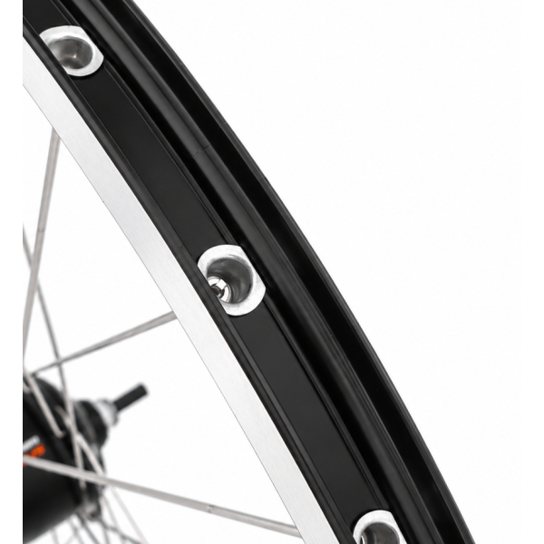 Shimano - Achterwiel 28" aluminium zac 2000 velg zwart/zilver - sg-c6001-8r nexus 8 naaf en rvs spaken