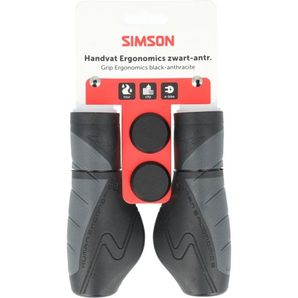 Simson - handvatten ergonomics zwart-antraciet