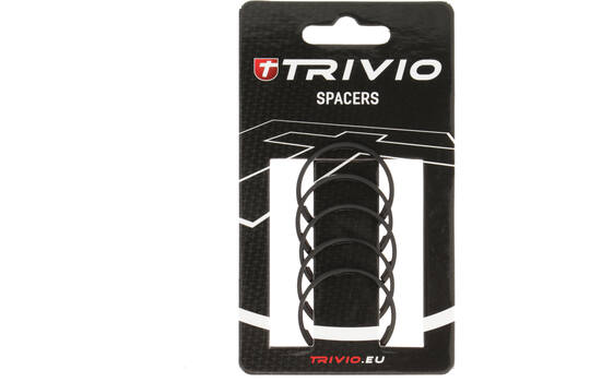 Trivio - Trivio - spacer 2mm 1 1/8" aluminium zwart - 5 stuks
