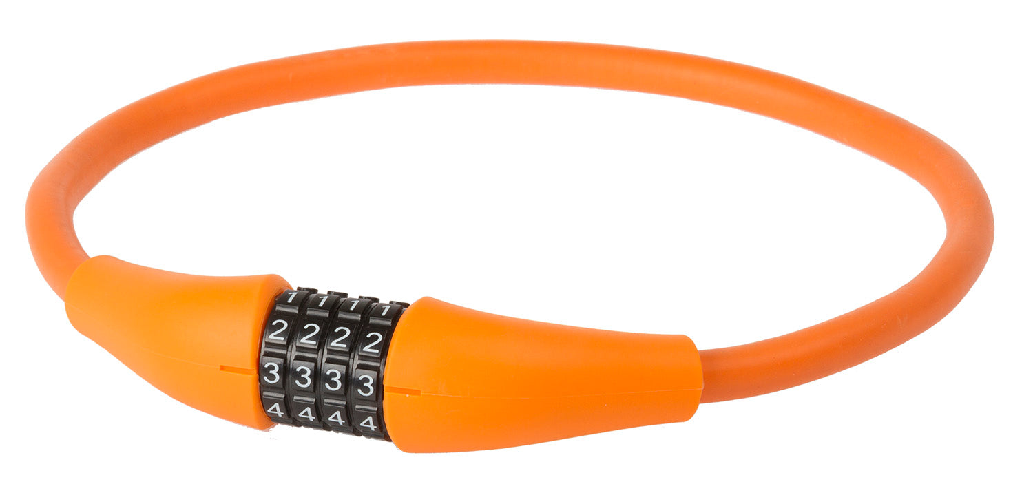 M-wave kabelcijferslot silicon 900 x 12mm - oranje