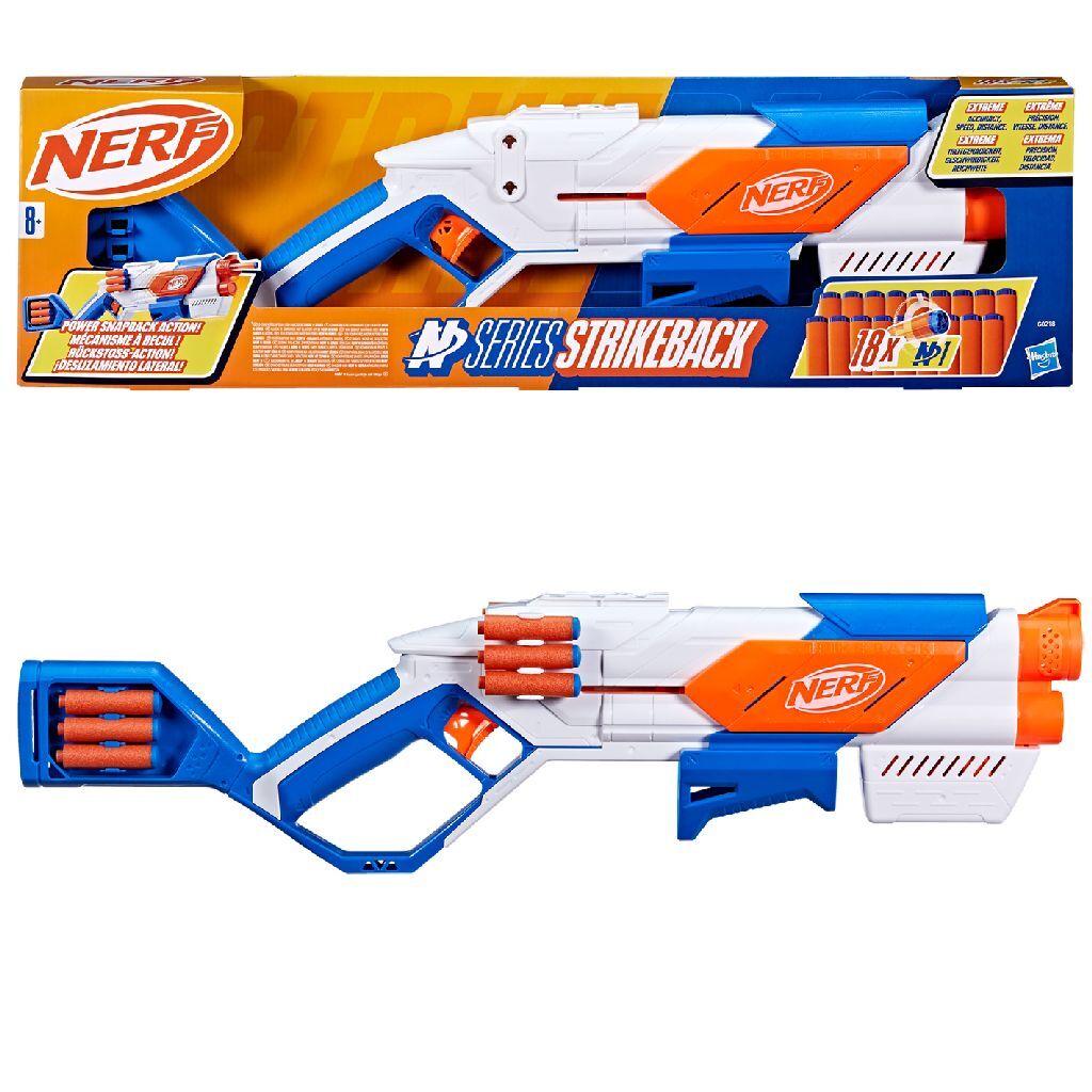 NERF - NERF n series strikeback blaster + 18 darts
