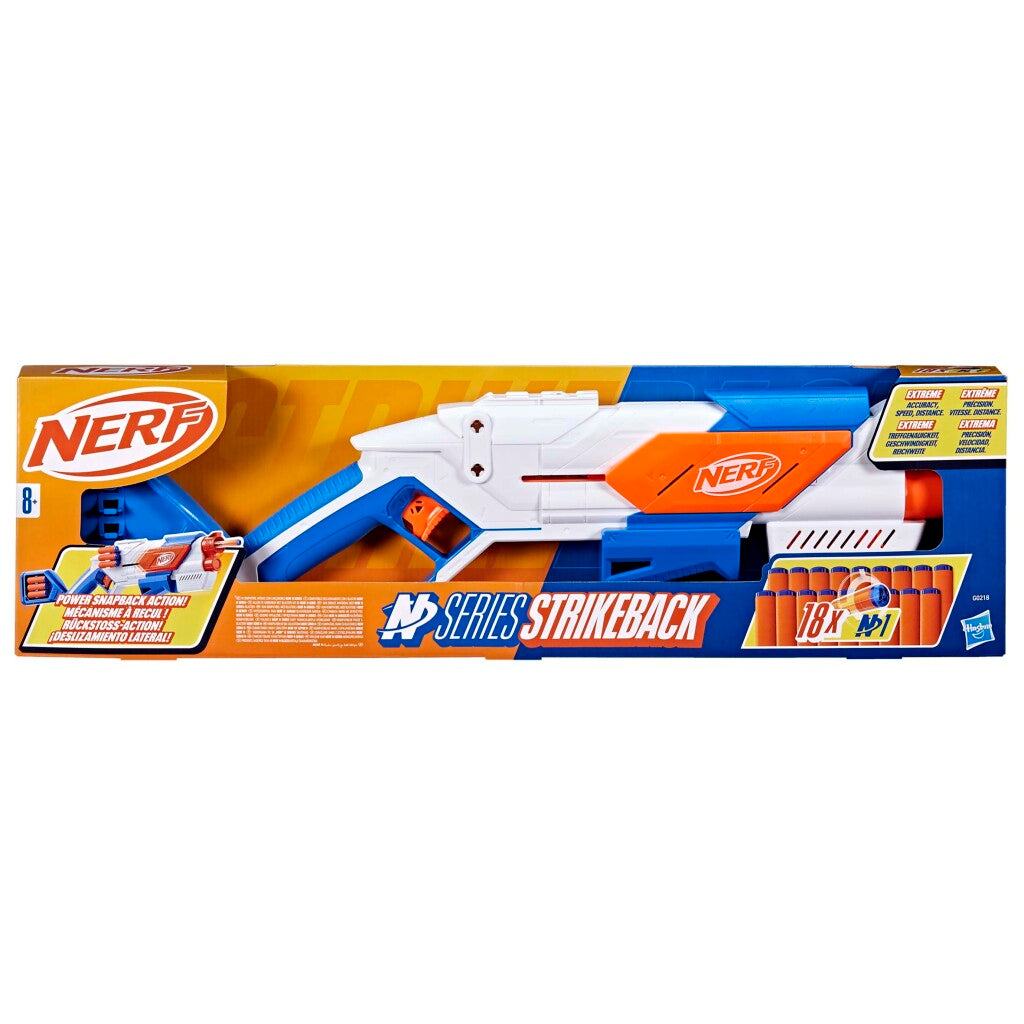 NERF - NERF n series strikeback blaster + 18 darts