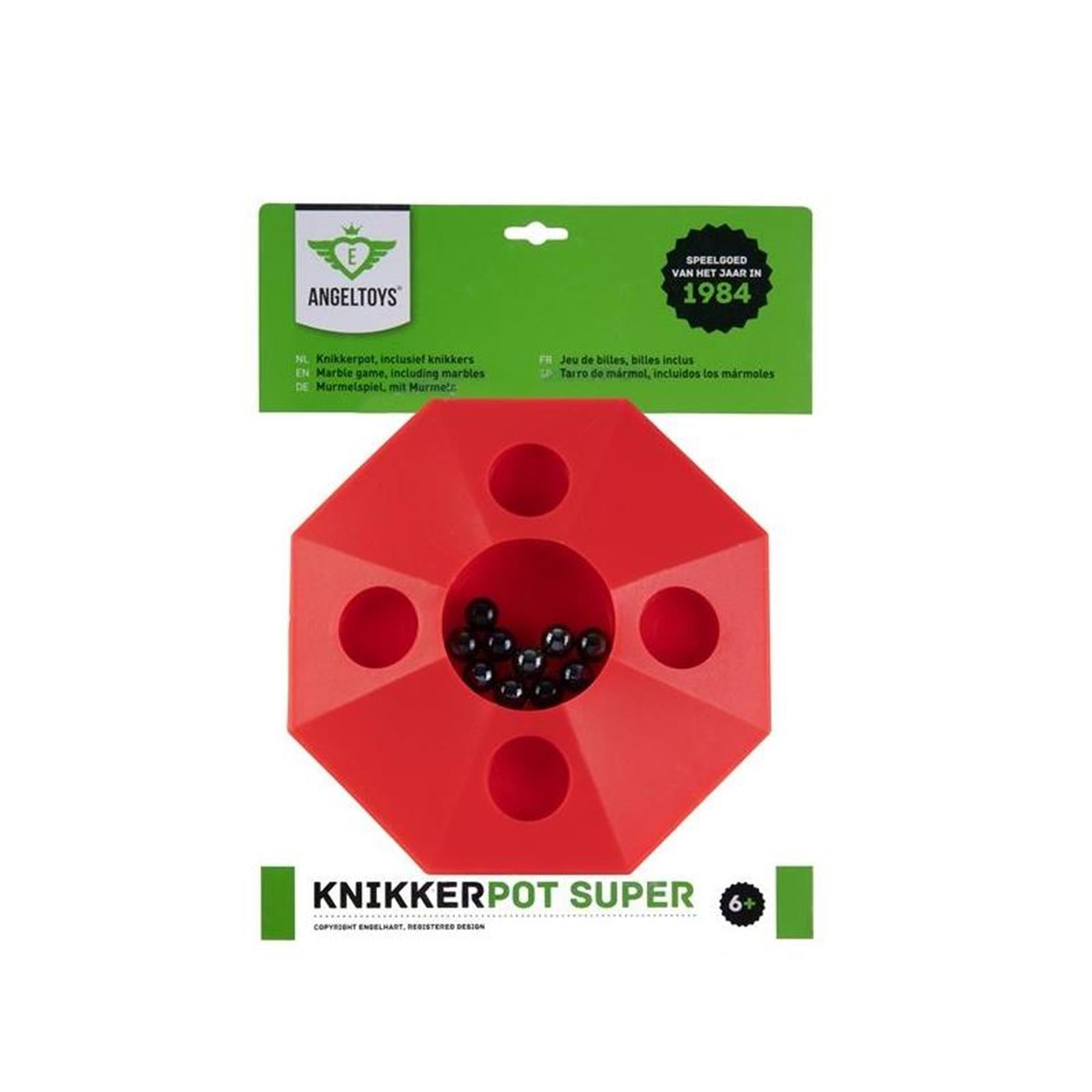 Engelhart - Engelhart Super knikkerpot met 10 knikkers &oslash; 22 cm
