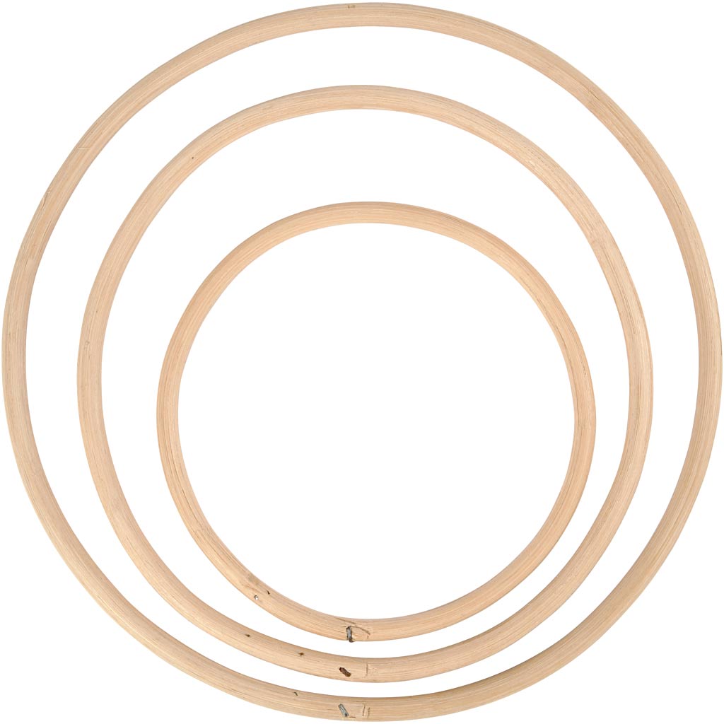 Creativ Company - Creativ Company Https://www.cchobby.nl/bamboe-ring-d-15-3-20-3-25-5-cm-3-stuk-1-set