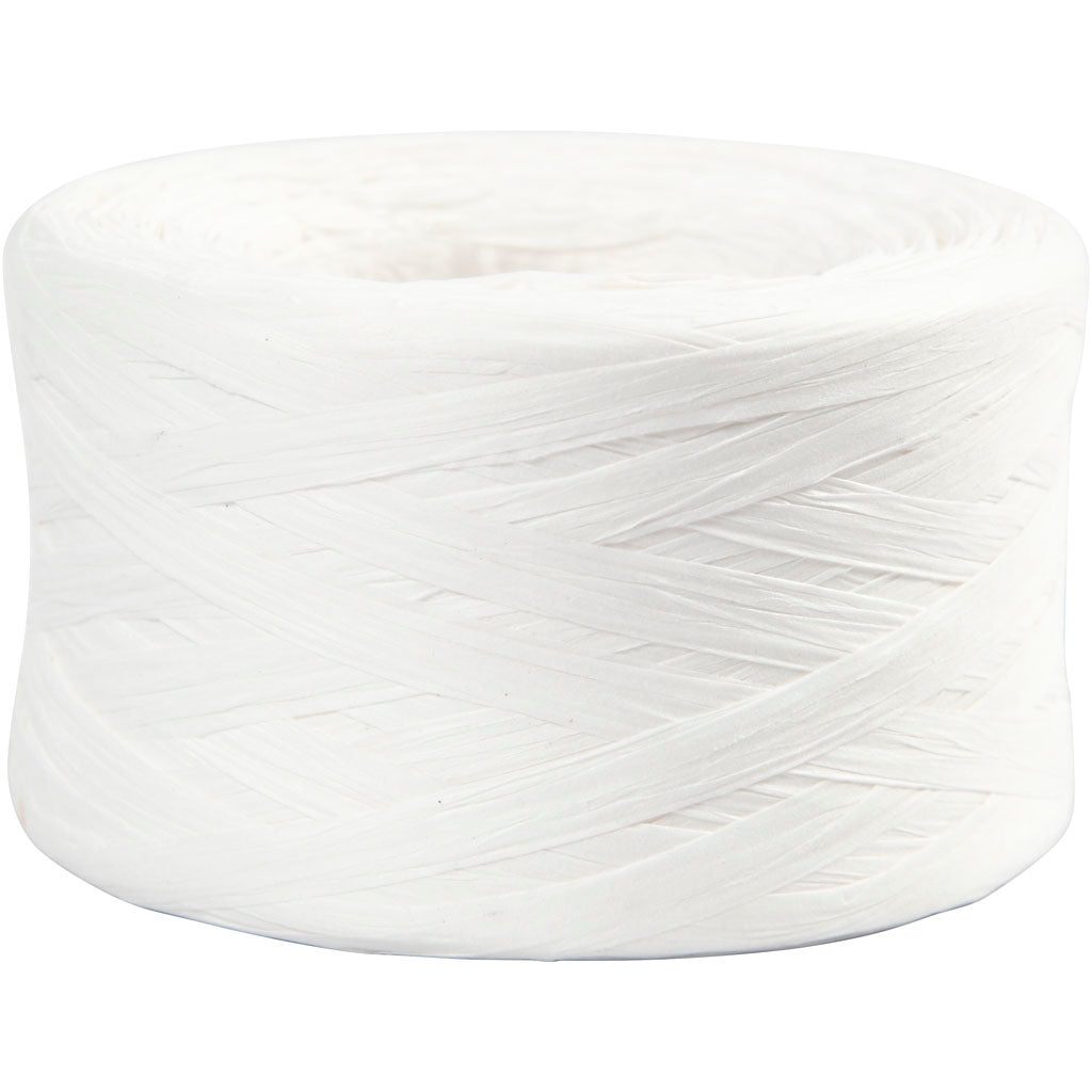 Creativ Company - Creativ Company Https://www.cchobby.nl/papier-raffia-garen-b-7-8-mm-wit-100-m-1-rol