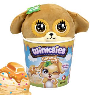 Silverlit - Silverlit Winksies caramel puppy - interactieve knuffel in een ijsbeker