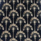 Dutch wallcoverings behang palm palace zwart en goudkleurig