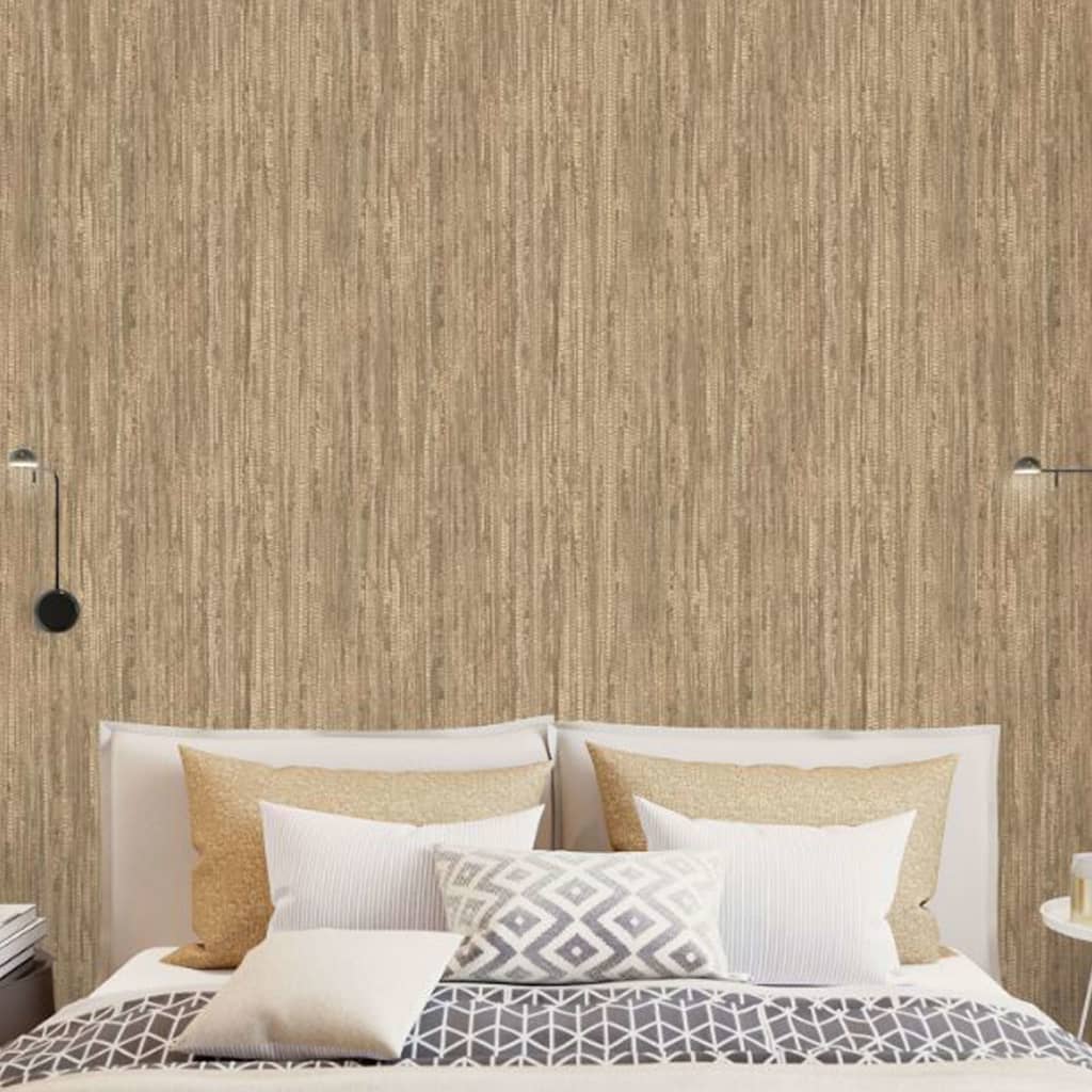 Noordwand behang natural grasses wicker bruin