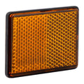 - Reflector rechthoek Oranje plak 62 x 45 mm.