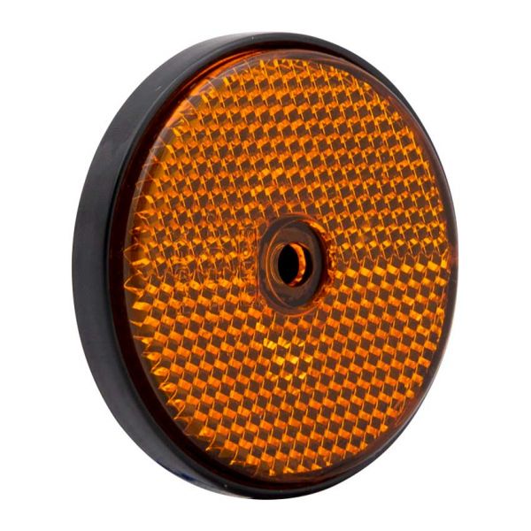 - Ronde reflector 60 mm. oranje