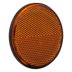 - Reflector rond 70 mm. oranje plak