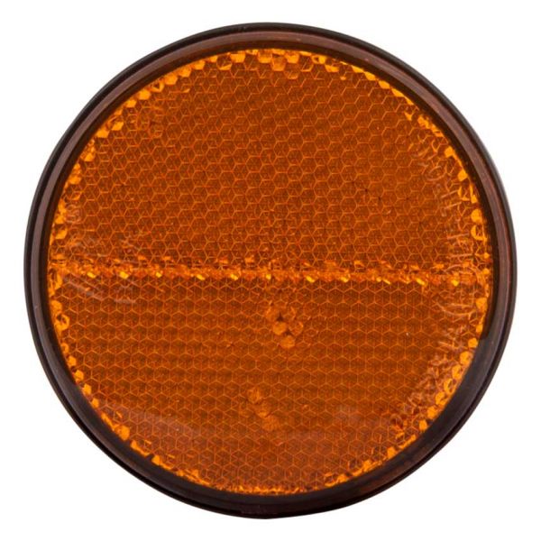- Reflector rond 70 mm. oranje plak