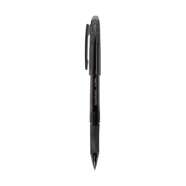 Quantore - Quantore Gelpen erasable 0.7mm zwart 12 stuks