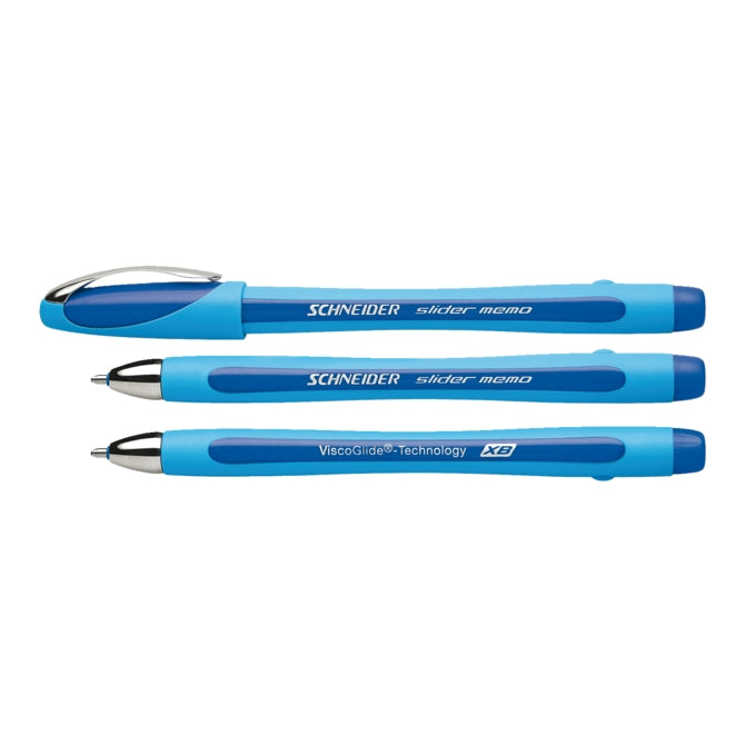 Quantore - Quantore Balpen schneider slider memo blauw extra breed