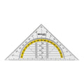 Quantore geodriehoek westcott 140mm transparant