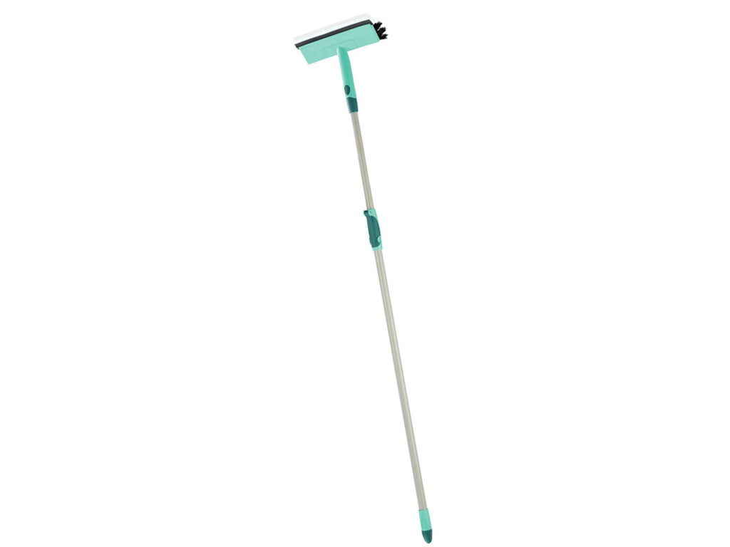 Leifheit - Leifheit raamwisser met borstel 28cm en uitschuifbare steel 110-190cm