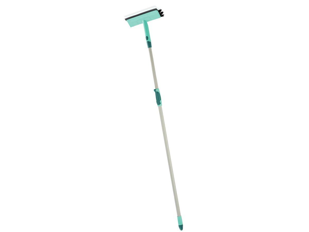 Leifheit - Leifheit raamwisser met borstel 28cm en uitschuifbare steel 110-190cm