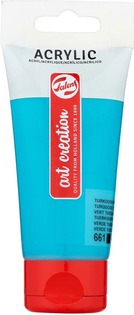 Talens Art Creation - Talens Art Creation acrylverf tube van 75 ml turkooisgroen (661)