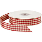 Creativ Company - Creativ Company Https://www.cchobby.nl/geruit-lint-b-20-mm-antiek-rood-wit-25-m-1-rol
