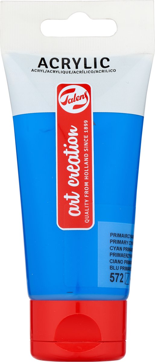 Talens - Talens art creation acrylverf tube van 75 ml primaircyaan (572)