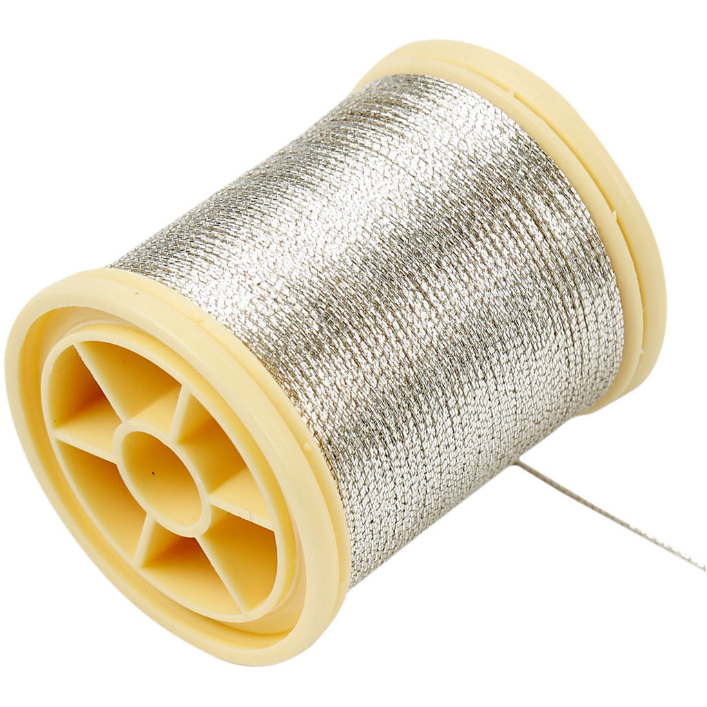 Creativ Company - Creativ Company Https://www.cchobby.nl/dmc-metallic-draad-dikte-0-36-mm-zilver-40-m-1-rol