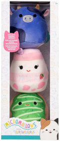 Squishmallows pluche knuffel set micromallows 3-delig verzamelfiguur.