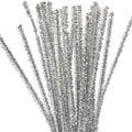 Creativ Company - Creativ Company Https://www.cchobby.nl/chenille-l-30-cm-dikte-6-mm-glitter-zilver-24-stuk-1-doos