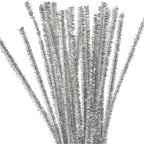 Creativ Company - Creativ Company Https://www.cchobby.nl/chenille-l-30-cm-dikte-6-mm-glitter-zilver-24-stuk-1-doos