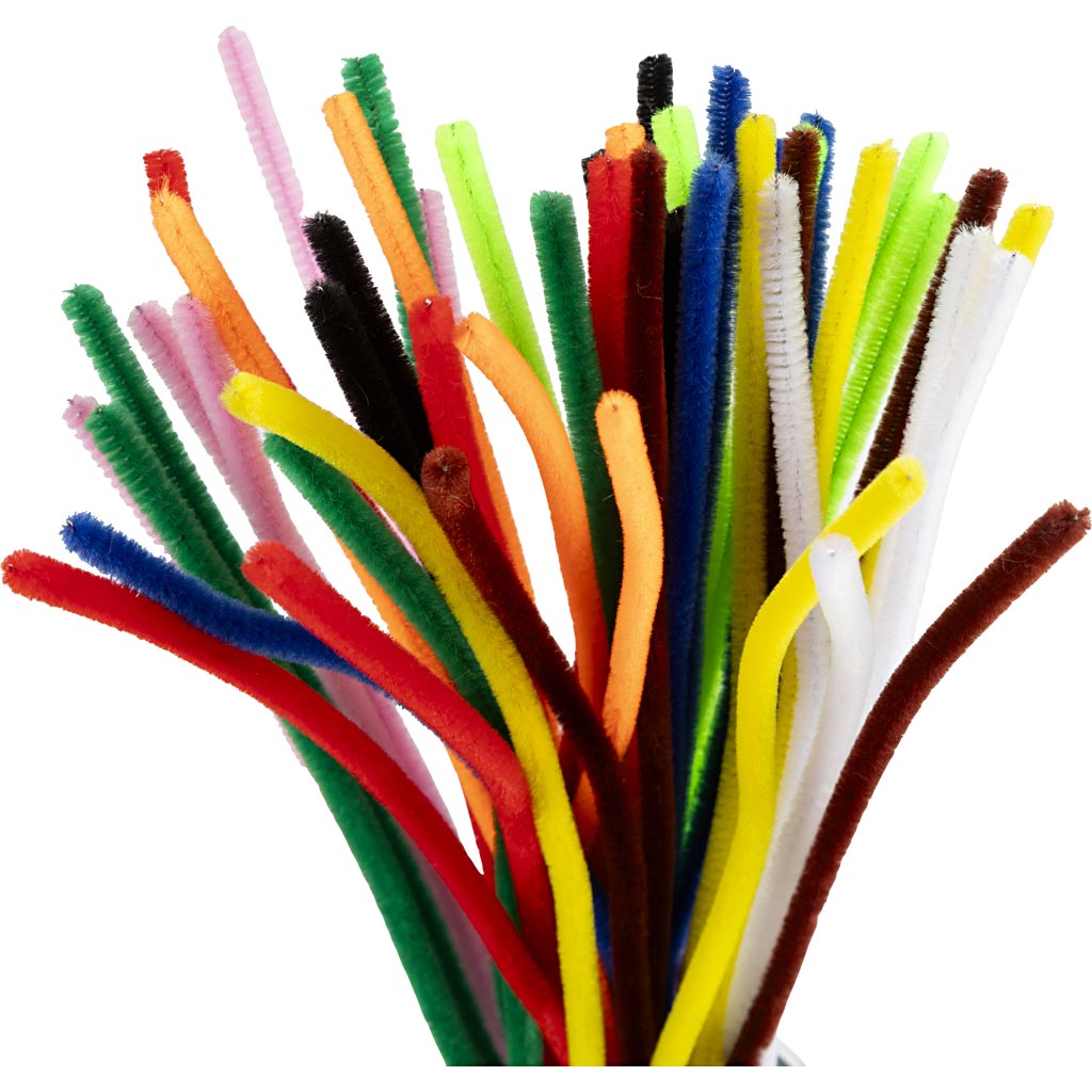 Creativ Company - Creativ Company Https://www.cchobby.nl/chenille-l-30-cm-dikte-6-mm-diverse-kleuren-50-div-1-doos