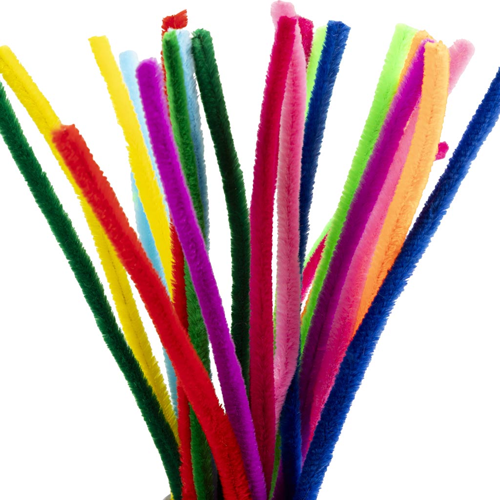 Creativ Company - Creativ Company Https://www.cchobby.nl/chenille-l-30-cm-dikte-9-mm-diverse-kleuren-25-div-1-doos