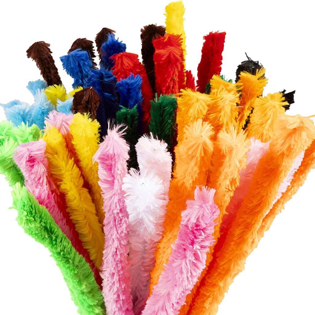 Creativ Company - Creativ Company Https://www.cchobby.nl/chenille-grote-l-45-cm-dikte-25-mm-diverse-kleuren-60-div-1-doos