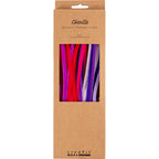 Creativ company chenille 6mm x 30cm paars en roze harmonie - 25st.
