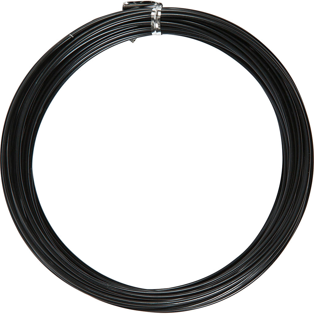 Creativ Company - Creativ Company Https://www.cchobby.nl/alu-draad-rond-dikte-2-mm-zwart-10-m-1-rol