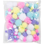 Creativ Company - Creativ Company Https://www.cchobby.nl/pompons-d-15-40-mm-glitter-ca-75-stuk-pastelkleuren-62-gr-1-doos