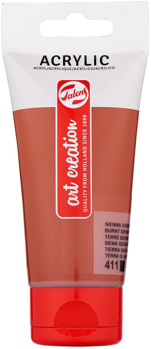 Talens - Talens art creation acrylverf tube van 75 ml sienna gebrand (411)