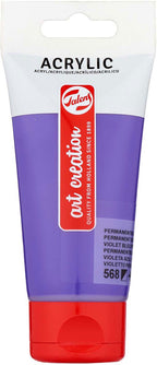Talens - Talens art creation acrylverf tube 75 ml permanent blauwviolet (568)