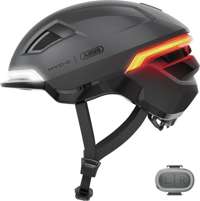 Abus fietshelm hyp-e volcano titan l - 57-61 cm - zwart - geschikt voor gebruik op speed pedelecs - elektrische fietsen - snorfietsen - nta-8776 610 g