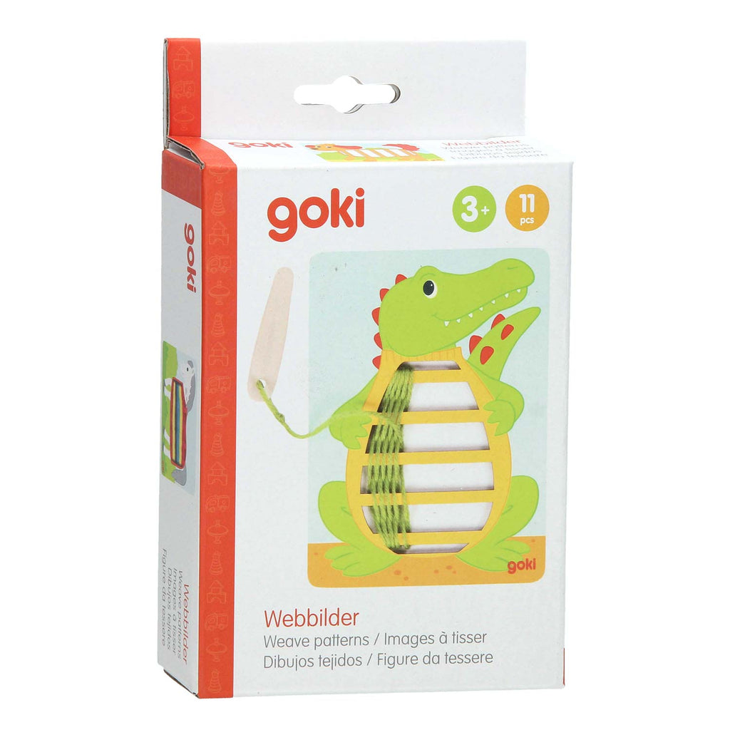 Goki - houten weefpuzzels 3st.